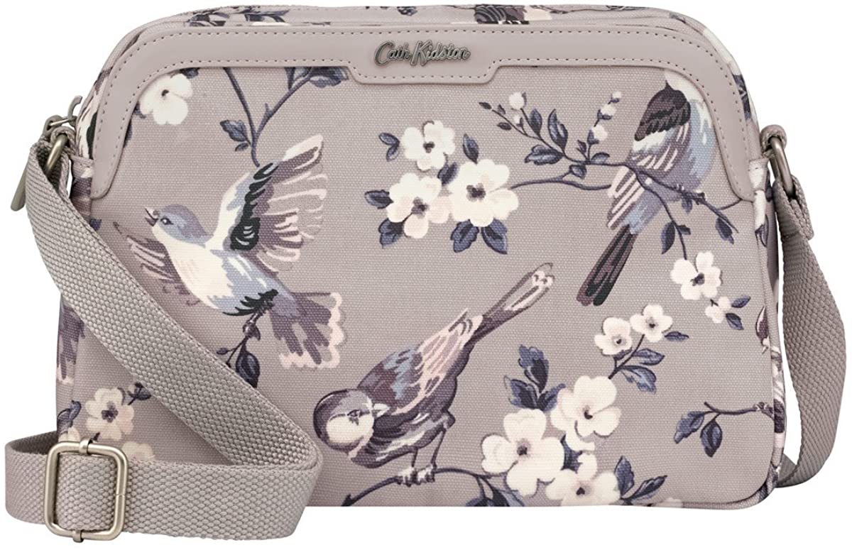 Price:$0.00    Cath Kidston Mini Samson | Women's British Birds Embroidered Shoulder Bag | Female's Imported Zipped Bags | Stylish & Fashionable European Style | Teenage Girls Vintage Durable Bag (Mink)  Clothing