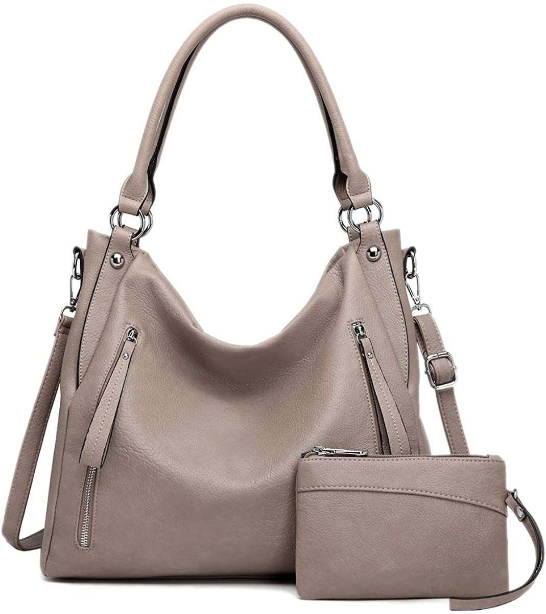 Price:$39.99    Women Handbags Shoulder Bags PU Leather Satchel Tote Bag Mutipocket Purse (K.EYRE#KL7219#U8388#930-D.PINK)  Clothing