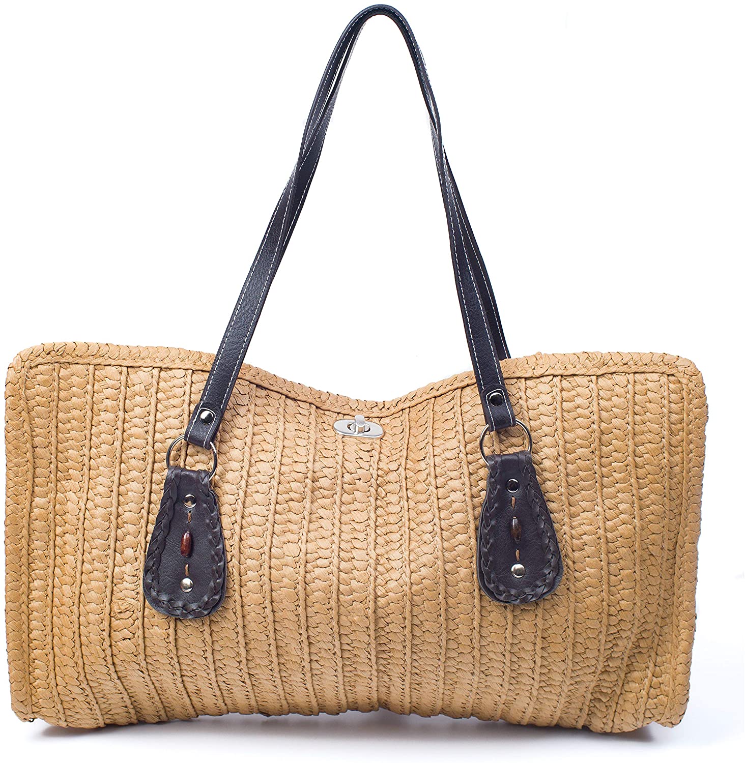 Price:$35.00 Handmade Straw Shoulder Bag, Straw Crossbody Bag, Handmade Straw Purse, Seagrass Handbag, Handwoven Straw Tot  Handbags   