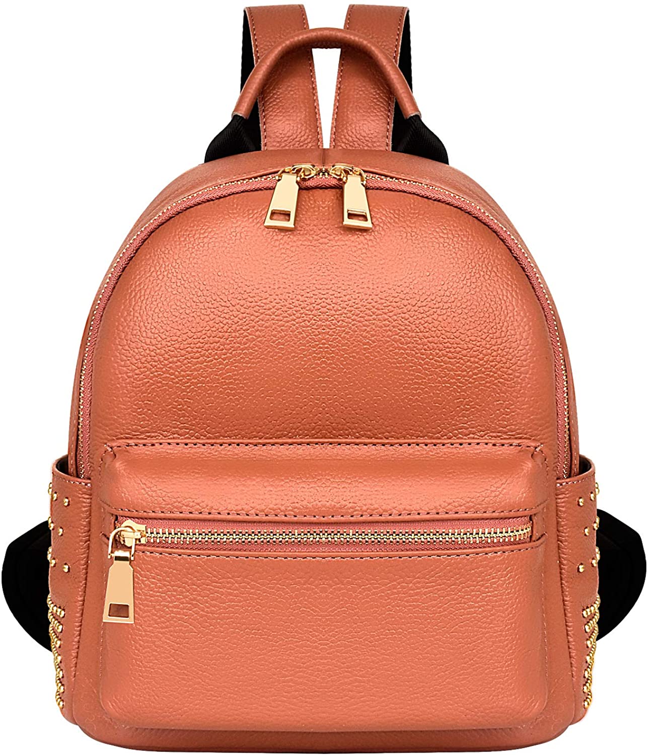 Price:$29.99    Genuine Leather Backpack Purse For Women Fashion Casual Backpacks For Teens Ladies Shoulder Bags - Pink  Clothing