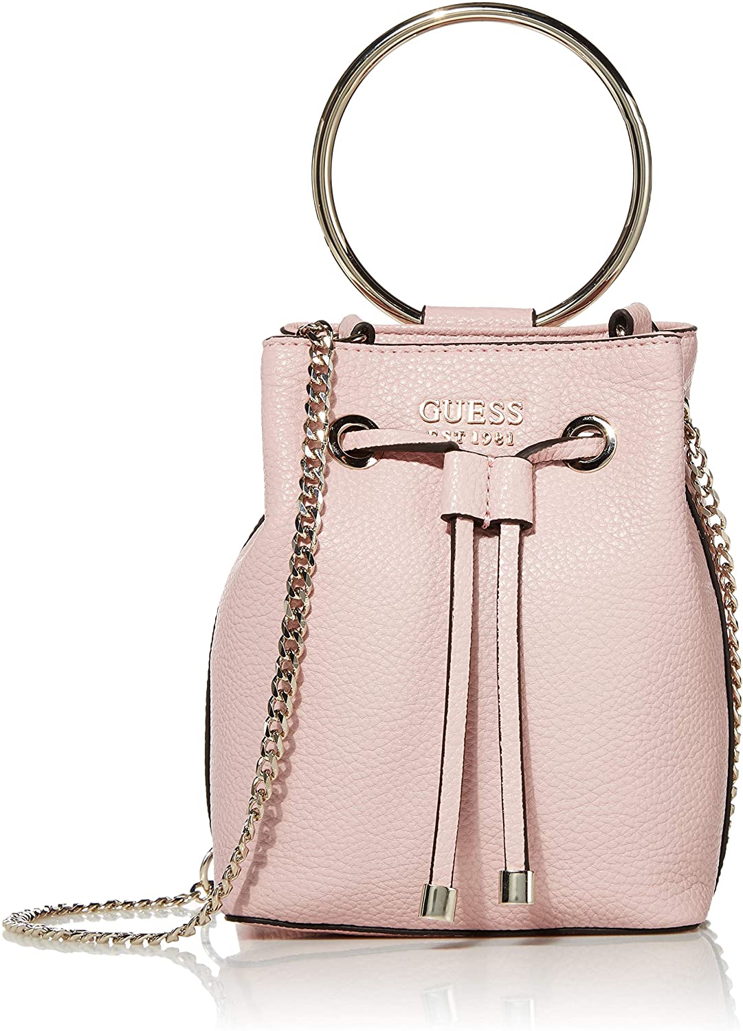 Price:$62.31 GUESS Mini Me Bucket, Rose  Handbags   