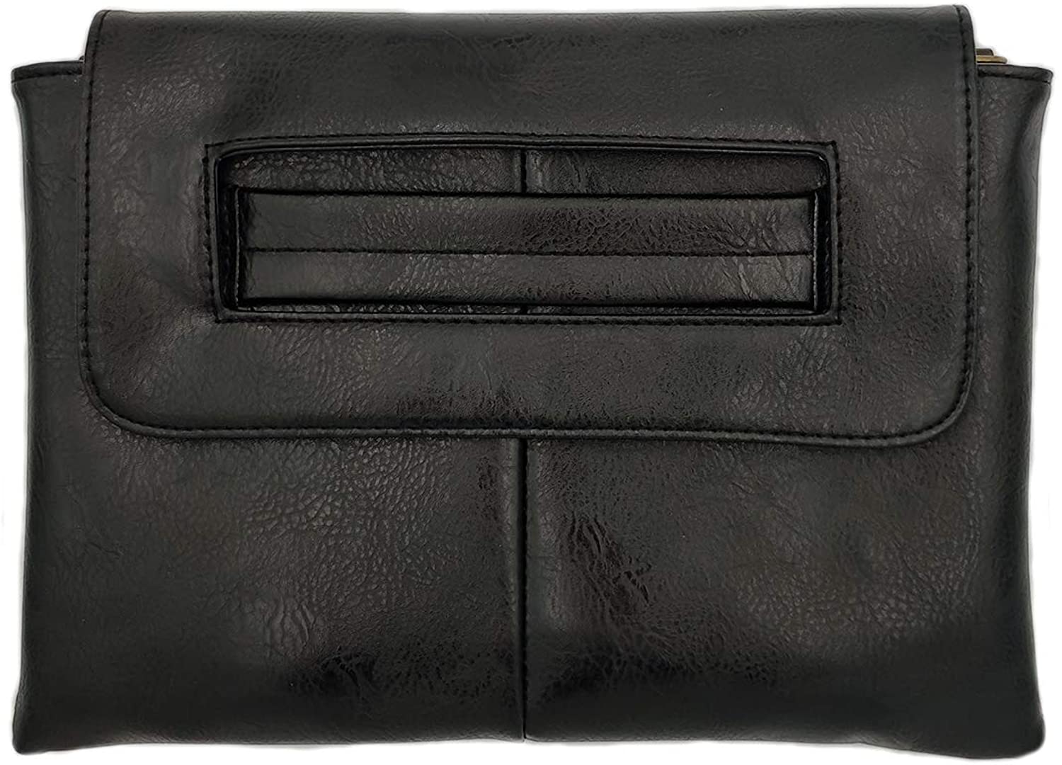 Price:$13.99 Women's fashion Pu shoulder bag with good-looking hand-held way. (Black)  Handbags   