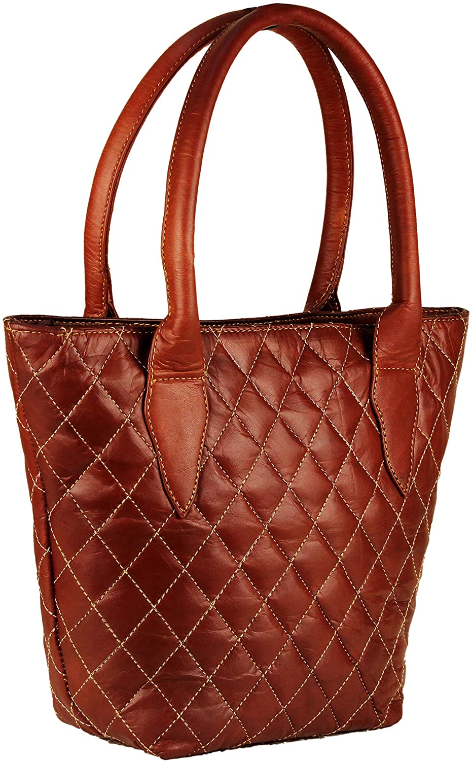 Price:$31.99    Women's Shoulder Handbags quilted soft Leather purse Tote Top-Handle Bags by Handmade World  Clothing