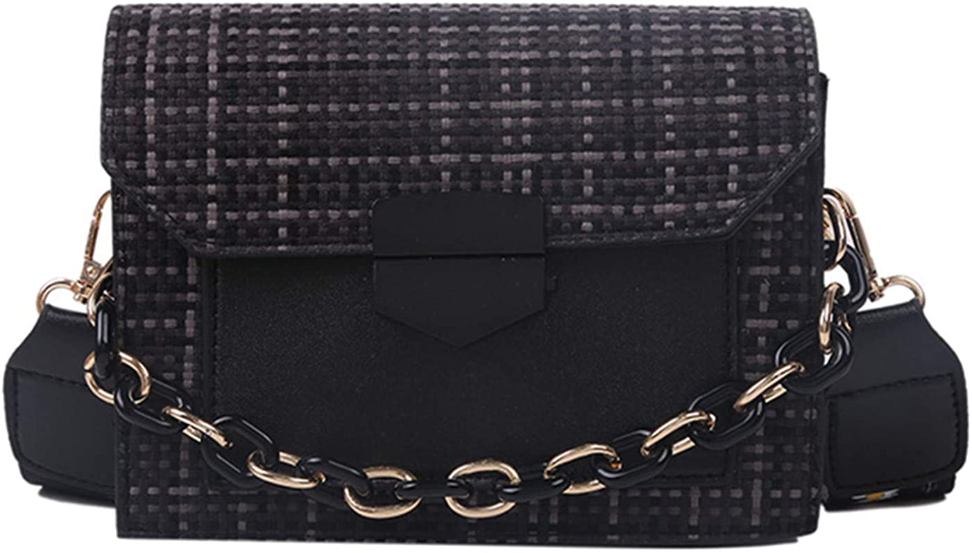 Price:$25.19 Women Shoulder Bag Lightweight Crossbody Lady Messenger Bag Girl Handbag Wallet Purse (black)  Handbags   