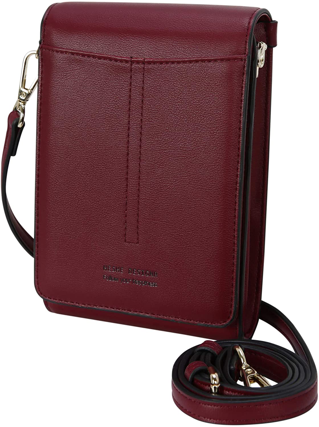 Price:$15.50 Heshe Crossbody Cell Phone Bag and Purse for Women Wallet  Handbags   