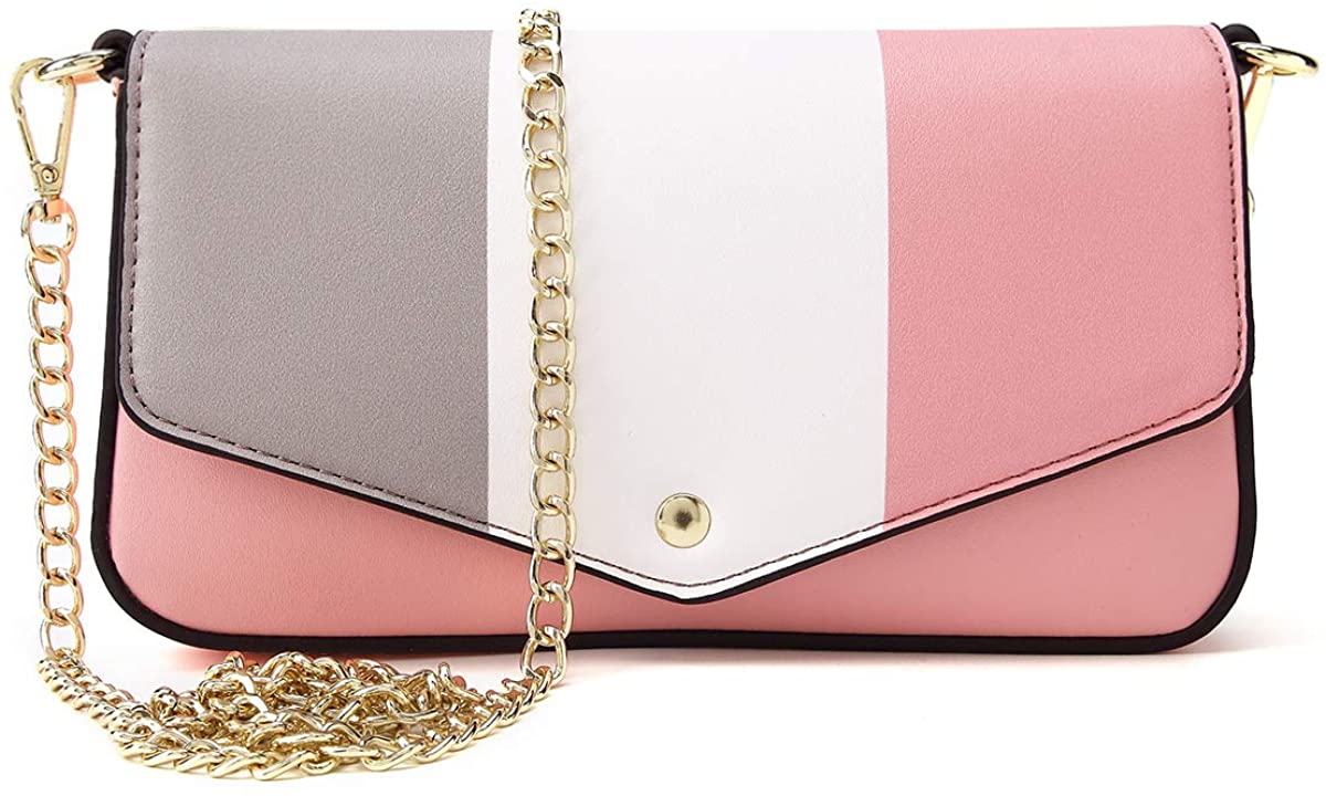 Price:$25.99 Small Crossbody Bags for Women with Coin Purse and Card Wallet-Inspired by Felicie Pochette (Pink)  Handbags   