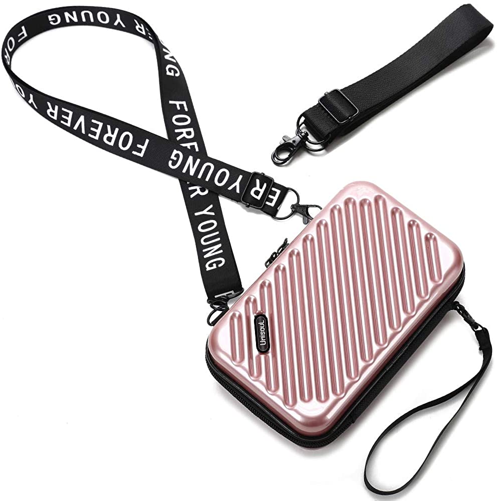 Price:$16.99 Lightweight Crossbody Bag - ABS+PC Fashion Handbag Shoulder Bag Cell Phone Purse Wallet with 2 Adjustable Strap for Women  Handbags   