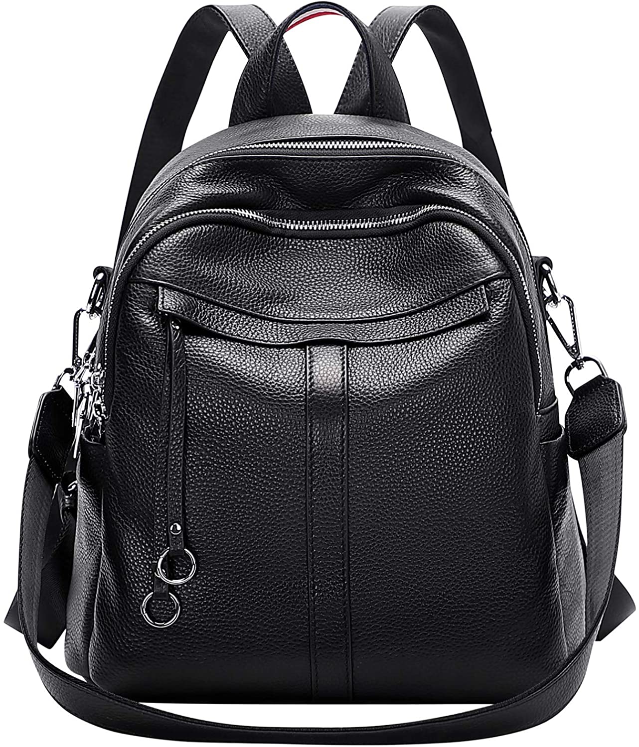 Price:$68.86    ALTOSY Genuine Leather Backpack Purse for Women Fashion Convertible Backpack Purse Ladies Shoulder Bag (S102 Black)  Clothing
