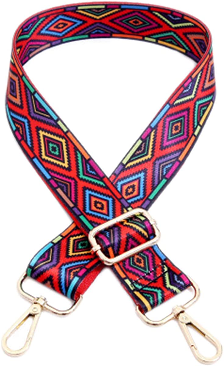Price:$10.99 Beacone Wide Shoulder Strap Adjustable Replacement Crossbody Handbag Purse Strap Belt (Rhombus)  Handbags   
