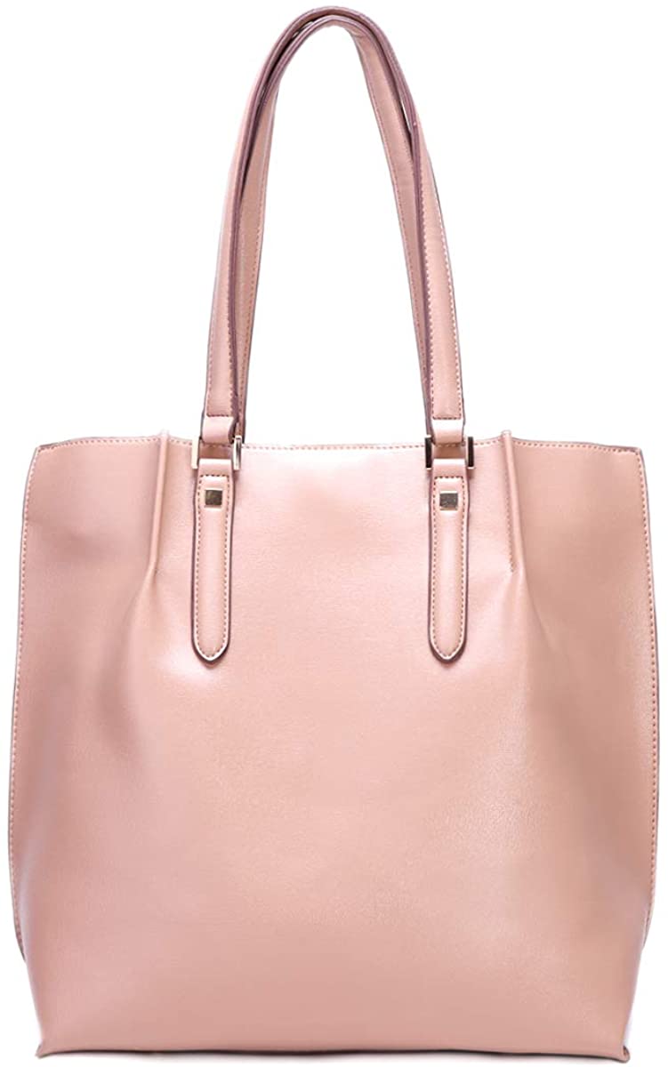 Price:$42.99    Women's PU Leather Shoulder Bag Fashion Handbag Large Capacity Work Tote for Ladies (Beige)  Clothing