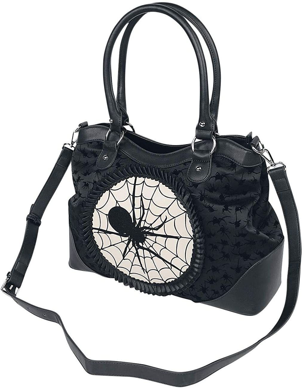 Price:$58.95 Lost Queen Women's Black Spinderella Bag  Handbags   