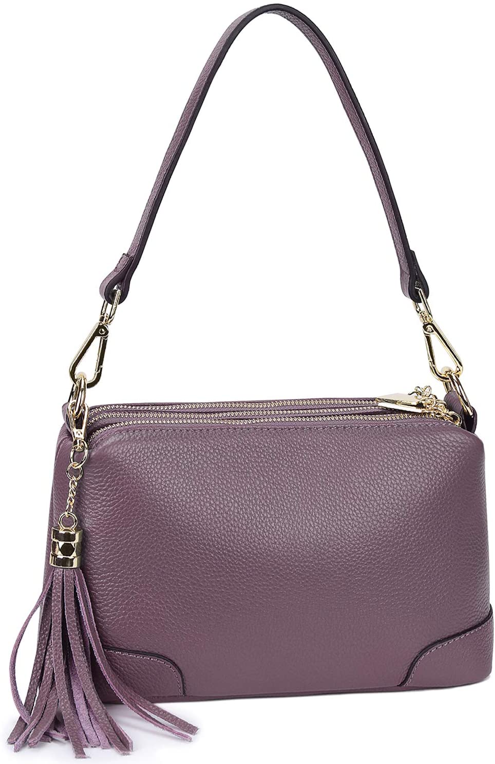 Price:$39.99 Gywon Crossbody Purse for Women Fashion Leather Shoulder Bags Trendy Ladies Handbag Phone Clutch Triple Zipper Pockets  Handbags   