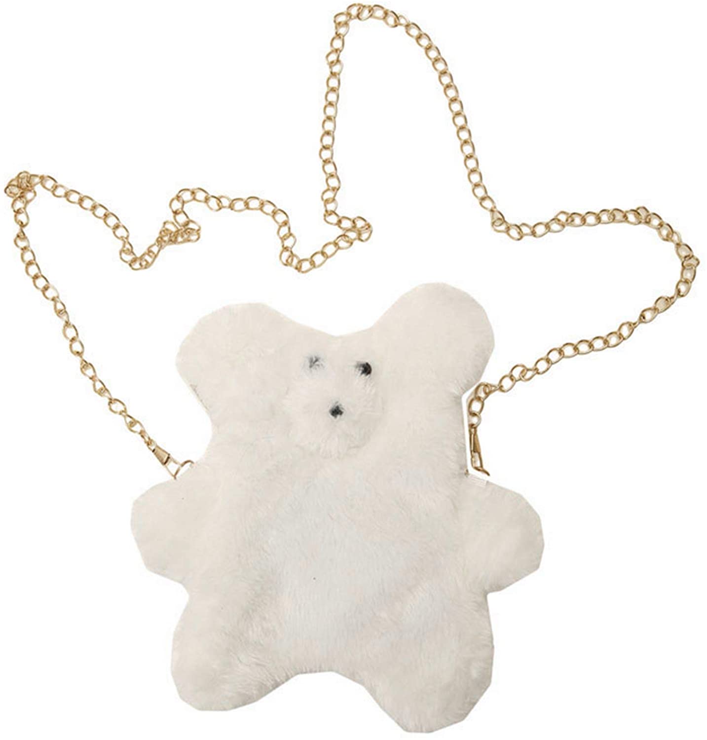 Price:$9.99 Womens Shoulder Handbag Cute Bear Shape Crossbody Bag Small Purse for Girls  Handbags   