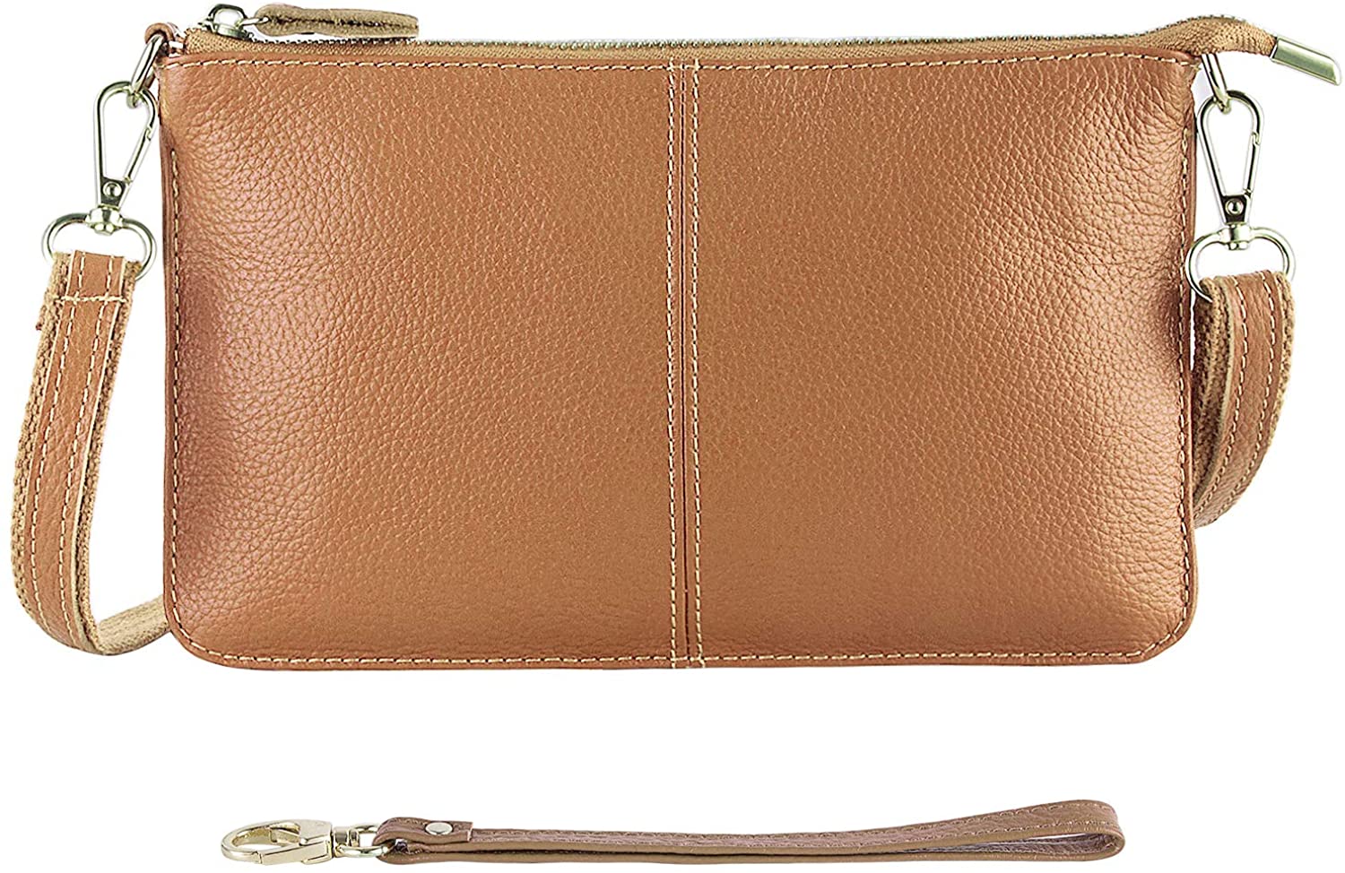 Price:$13.51    Crownguide Leather Crossbody Purses Bags Clutch Wristlet Boho Small Shoulder Bag for Women Wedding Party Totes Shopping Tan  Clothing