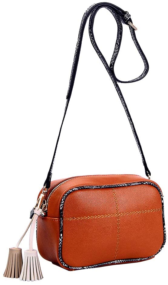 Price:$10.99    Square Tassel Crossbody Bag for Women Small Shoulder Bag with Adjustable Strap  Clothing