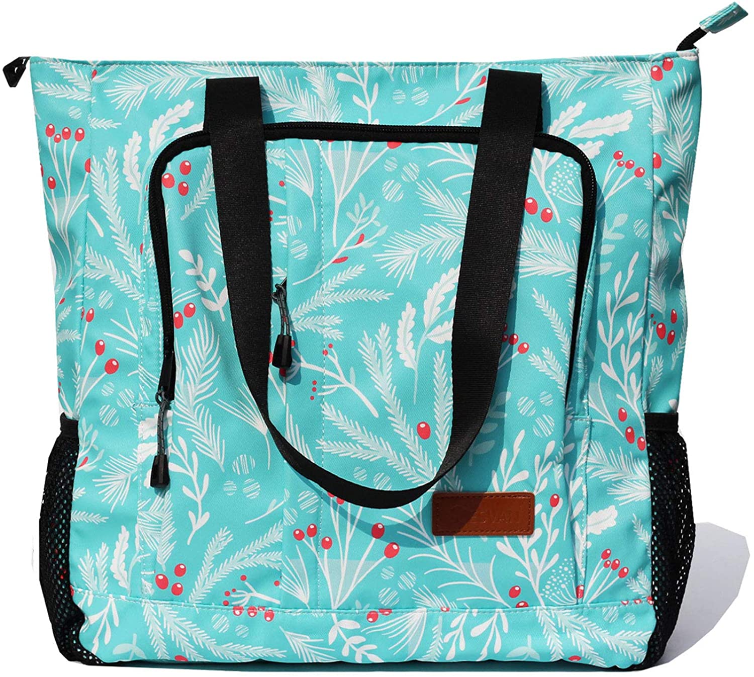 Price:$0.00    Large Travel Tote Water Resistant Shoulder Bag Lightweight Gym Tote for Men Women Unisex Day Bag (Ilex fruit 1)  Clothing