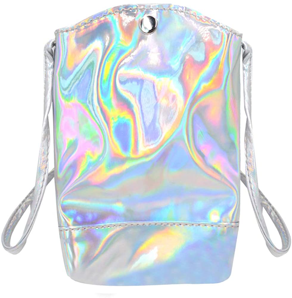 Price:$10.97    Monique Girls Women Colorful Holographic Shoulder Bag Mini Cross-body Bag Satchel Purse Phone Pouch  Clothing