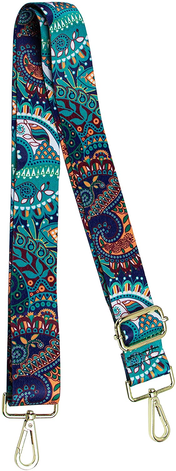 Price:$6.99    AUEAR, Wide Shoulder Purse Strap Adjustable Replacement Guitar Style Belt Crossbody Canvas Bag Handbags  Clothing