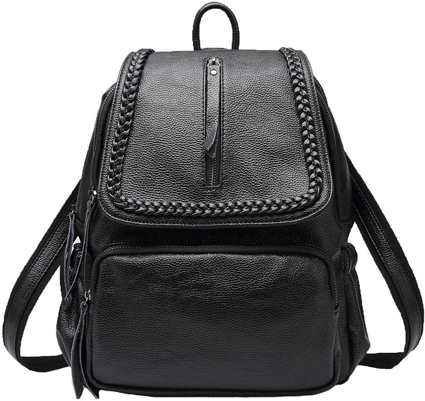 Price:$69.99    TUBACKPACK Women's Genuine Leather Backpack Versatile Shoulder Bag Handbags Satchel Pockets  Clothing