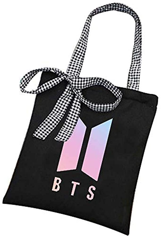 Price:$12.99    Kpop BTS Bangtan Boy Shoulder Bag Love Yourself Casual Bag Handbag for Army Black  Clothing