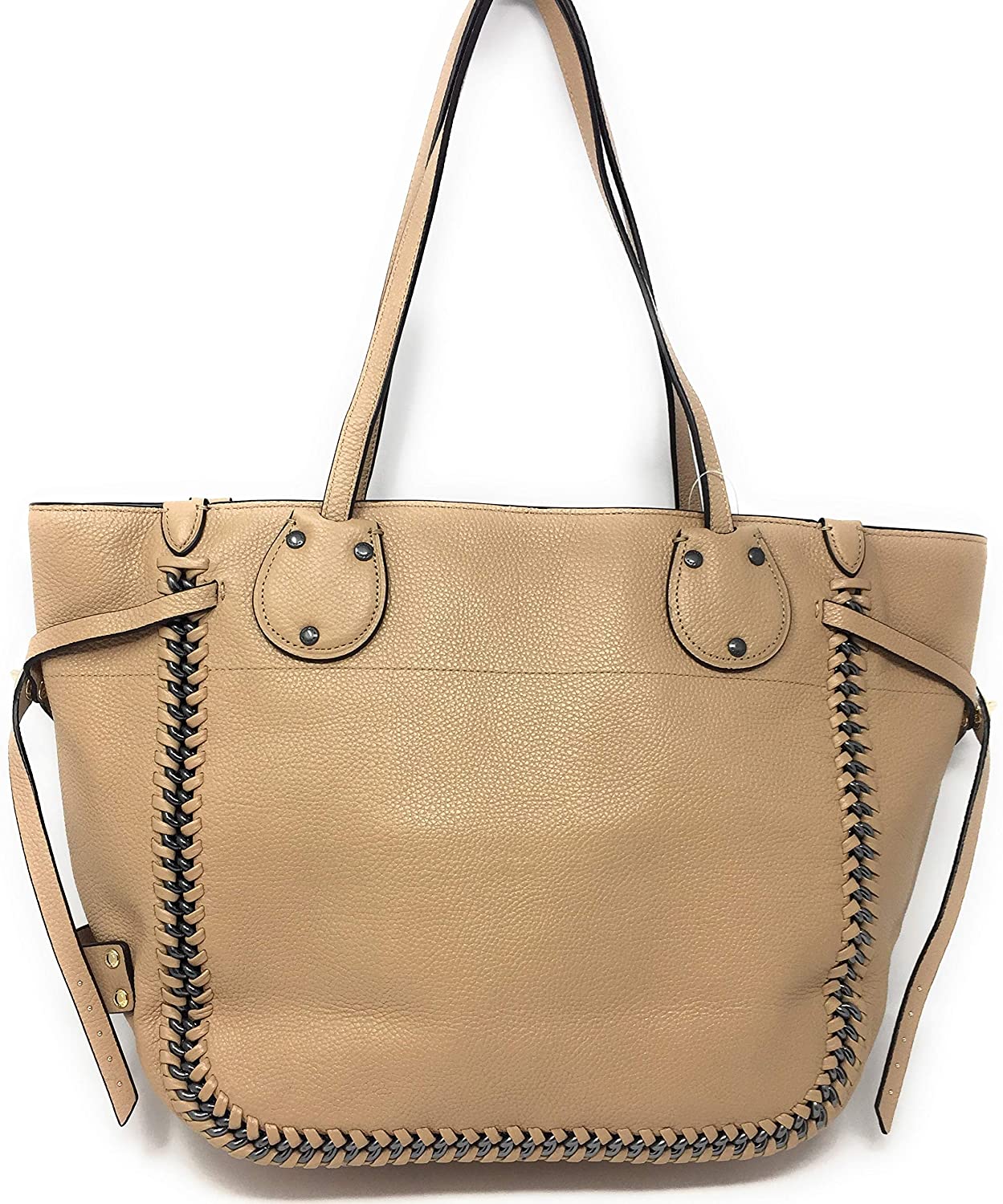 Price:$224.70    Coach Whiplash Leather Tatum Tote (Nude)  Clothing