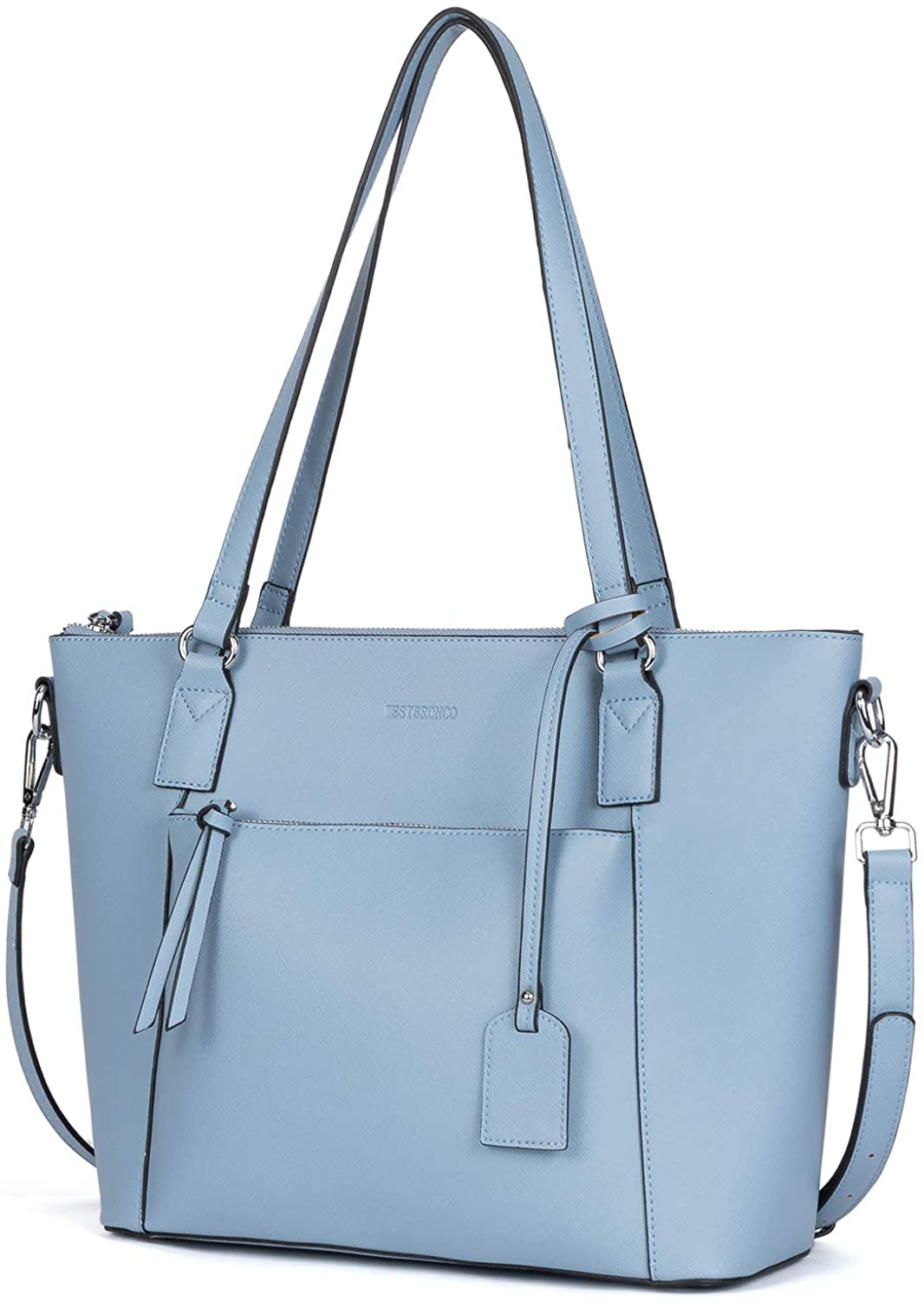 Price:$41.88    WESTBRONCO Handbags for Women Fashion Leather Laptop Tote Shoulder Bag Satchel Purse for Work Daily  Clothing