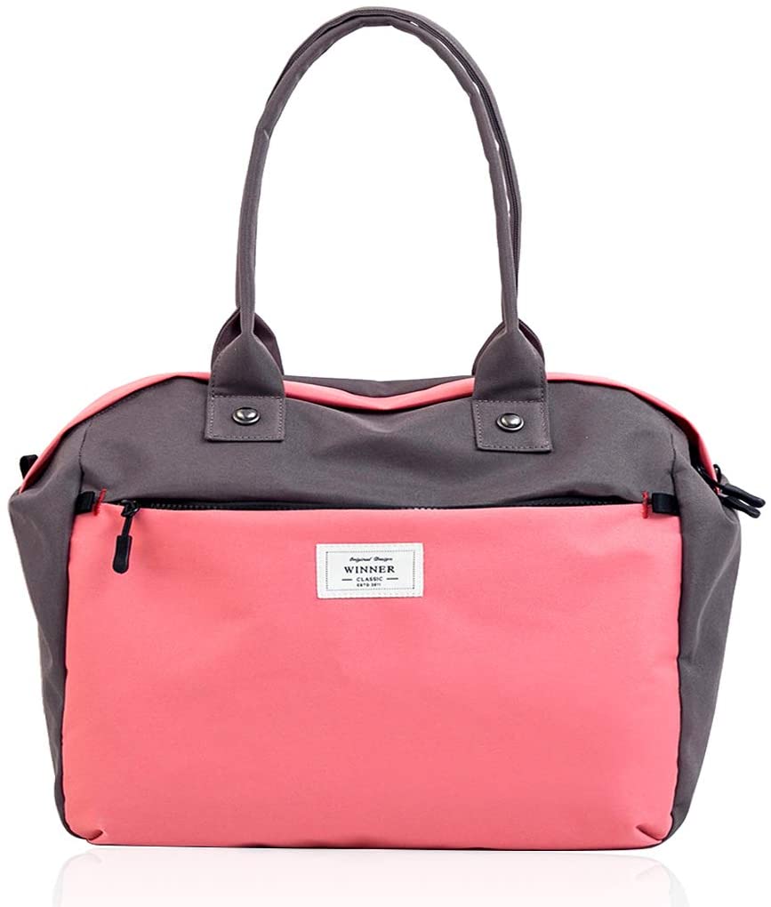 Price:$23.18    iSuperb Shoulder Bag WaterProof Travel Portable Tote Bag Large Capacity Zipper Handbag Tote Handle Bag for Women Men  Clothing