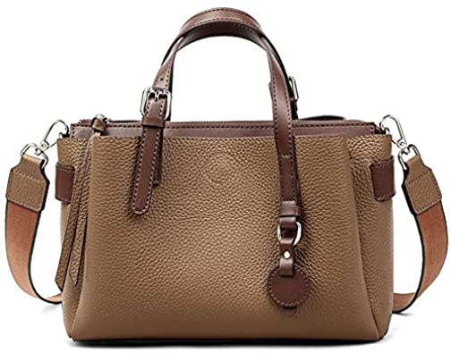 Price:$48.90    Iswee Women Leather Satchel Tote Handbags Medium Work Purse Shoulder Bag Vintage Office Cross Body Bags (Khaki)  Clothing