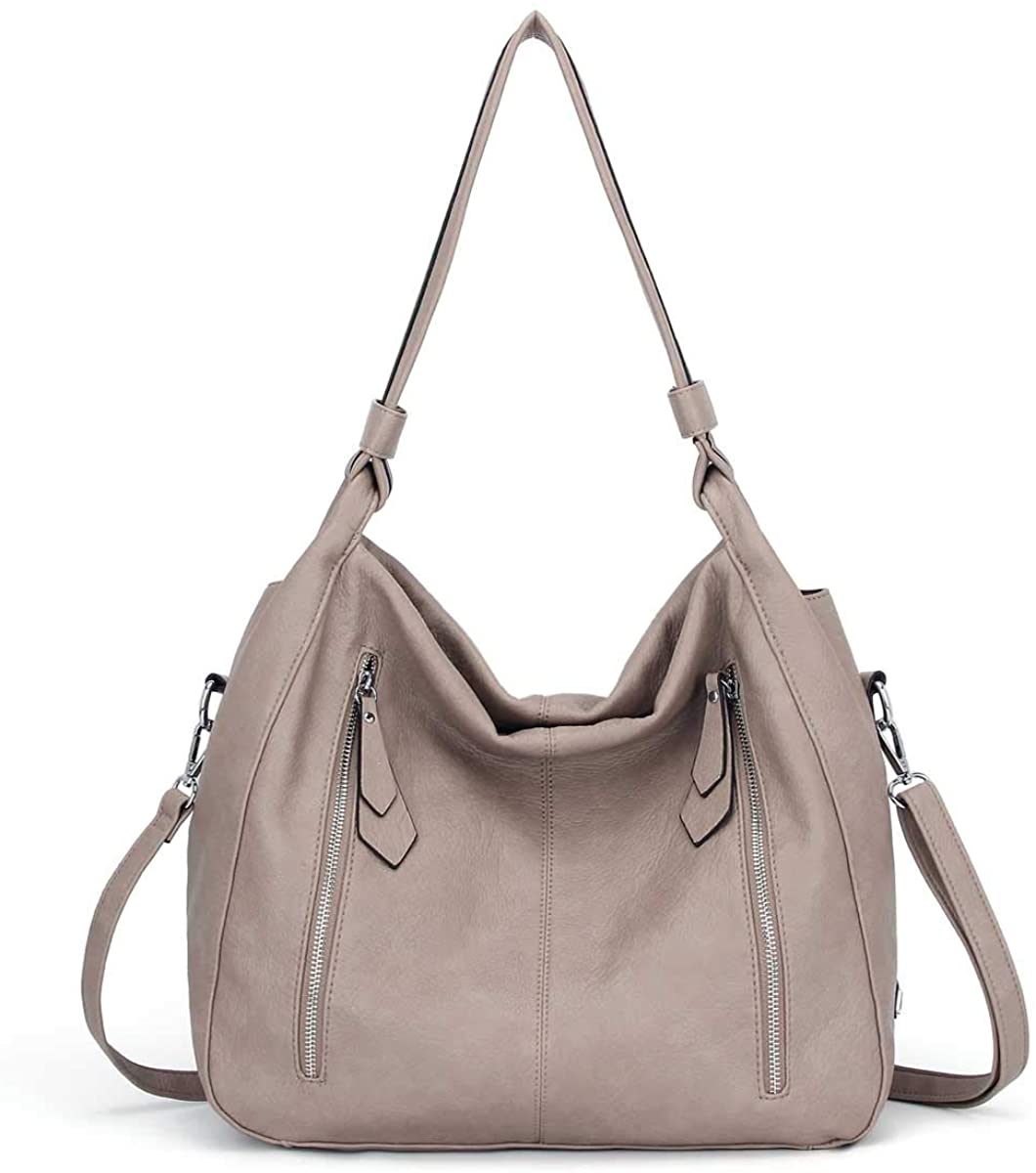 Price:$39.99    Women Handbags Shoulder Bags PU Leather Satchel Tote Bag Mutipocket Purse (K.EYREd#KL7215#U8388#930-D.PINK)  Clothing
