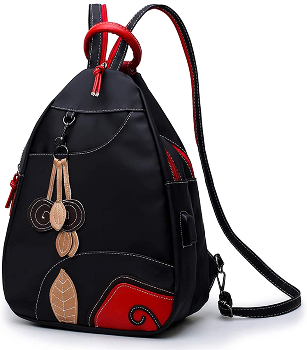 Price:$22.99    Multipurpose Fashion Backpack for women and Ladies traveling daily use Backpack Shoulder Bag Handbag 3 in 1 Nylon  Clothing
