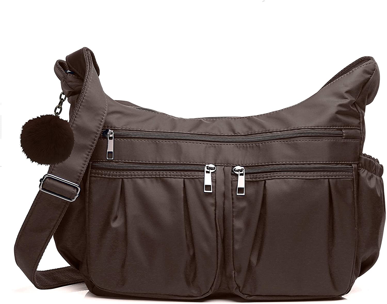 Price:$25.99 Crossbody Bags for Women RFID Multi Pocketbooks Shoulder Bag Lightweight Waterproof Nylon Travel Purses and Handbags  Handbags   