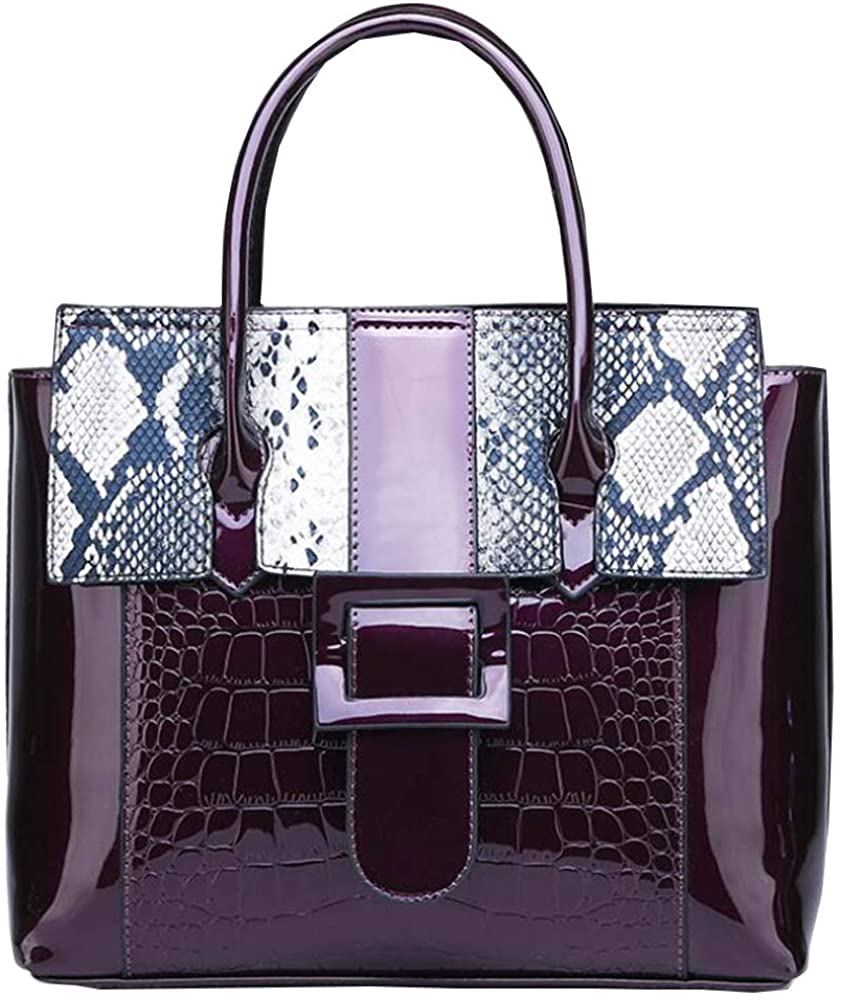 Price:$27.28    Women's Patent Leather Purses and Handbags top handle Shoulder Bags Tote Bag  Clothing