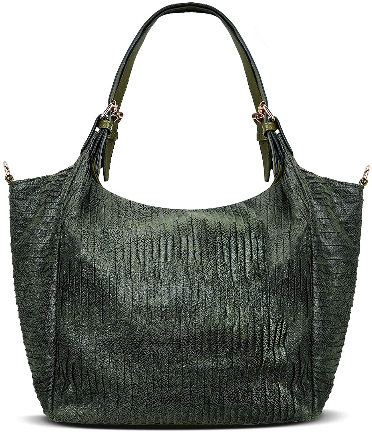 Price:$13.99    KISS GOLD(TM) Leisure Canvas Tote Shoulder HandBag for Women Crossbody Bag for Women (Dark Green)  Clothing