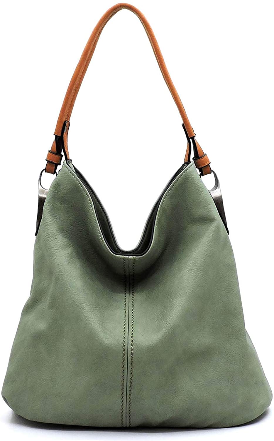 Price:$38.95    Janin Handbag Bucket Style Hobo Shoulder Bag with Extra Longer Strap  Clothing