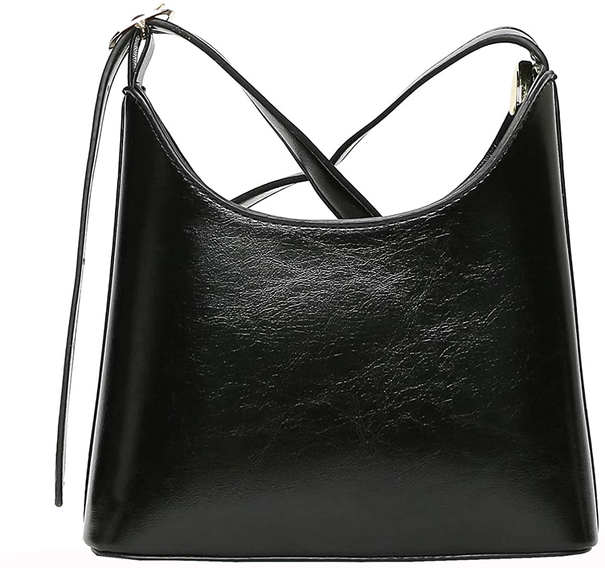 Price:$24.80 HORSE&TIGER Crossbody Bag for Women, Lightweight Shoulder Purses and Vegan Leather Handbags (Black)  Handbags   