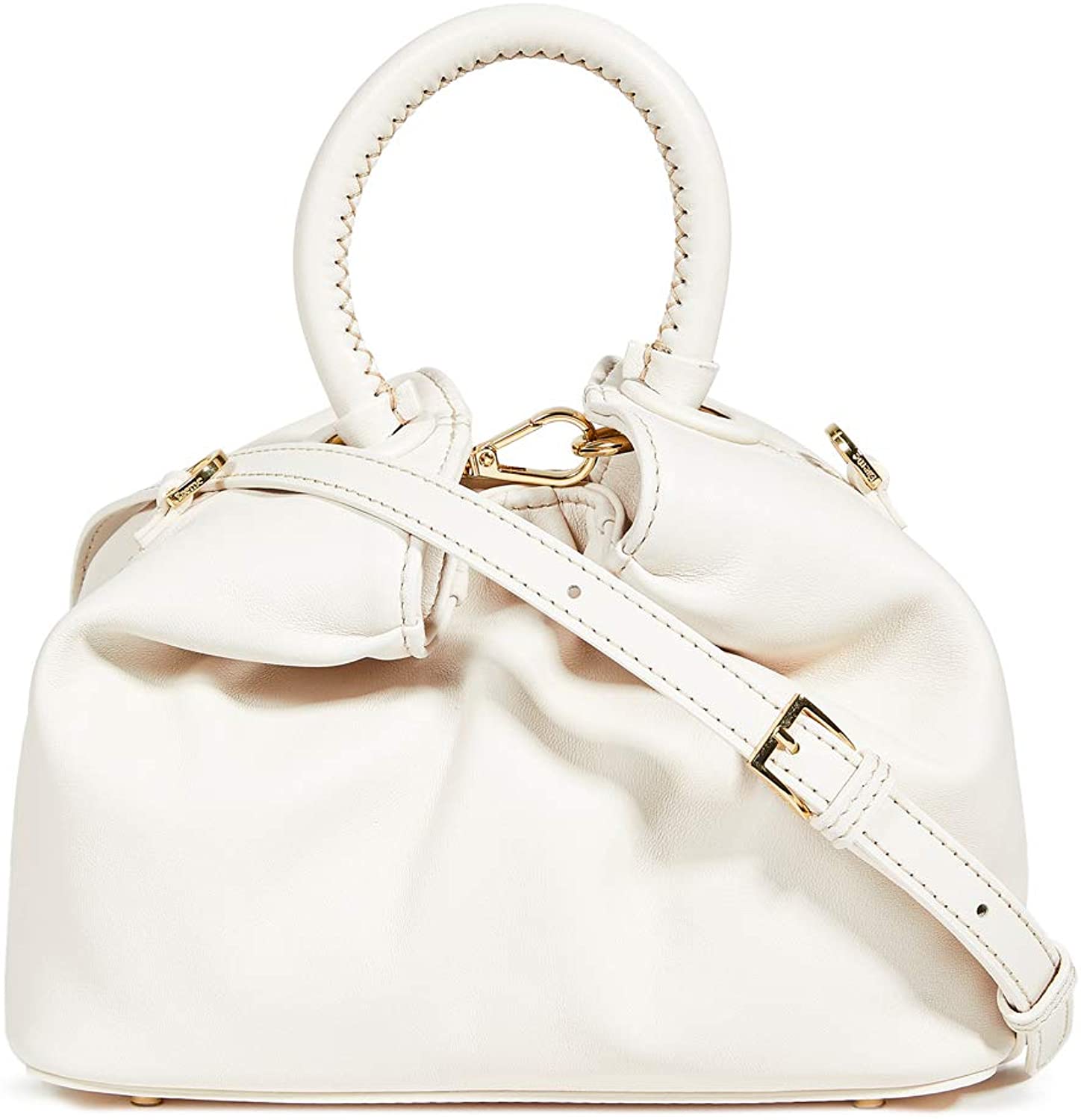 Price:$515.00 Elleme Women's Small Dumpling Lambskin Bag, White, One Size  Handbags   