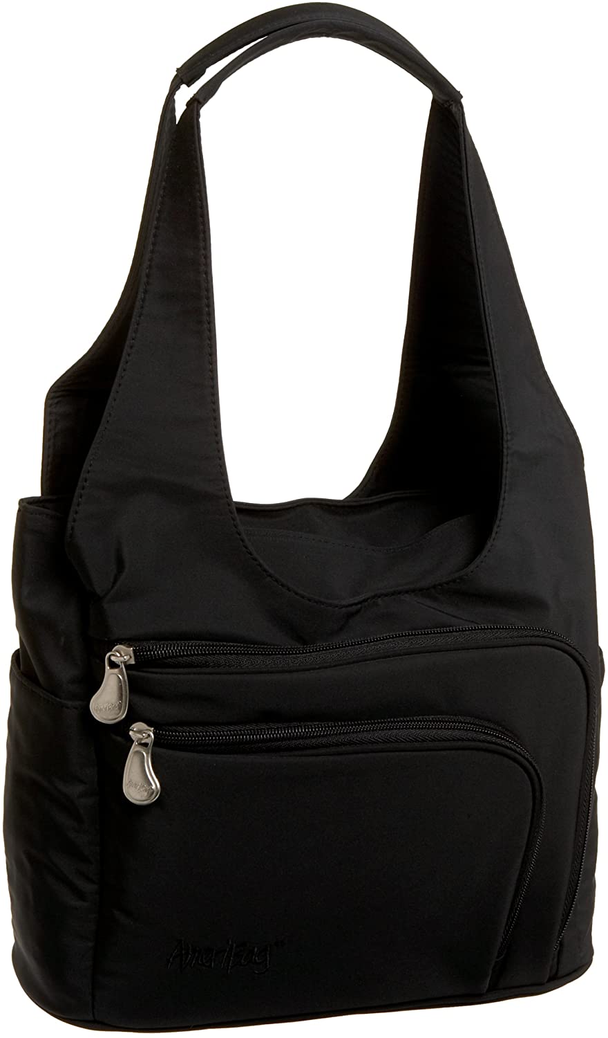 Price:$65.00 AmeriBag Zena Shoulder Bag 27774, Black, one size  Handbags   