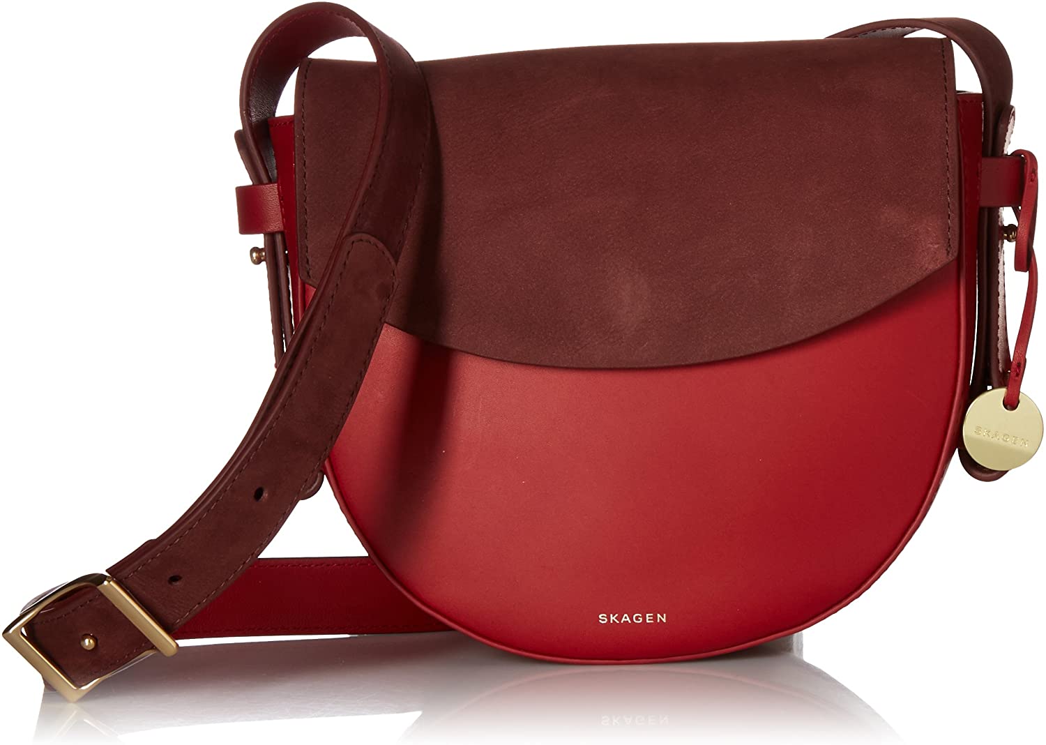 Price:$179.62 Skagen SWH0257611, garnet/cordovan  Handbags   