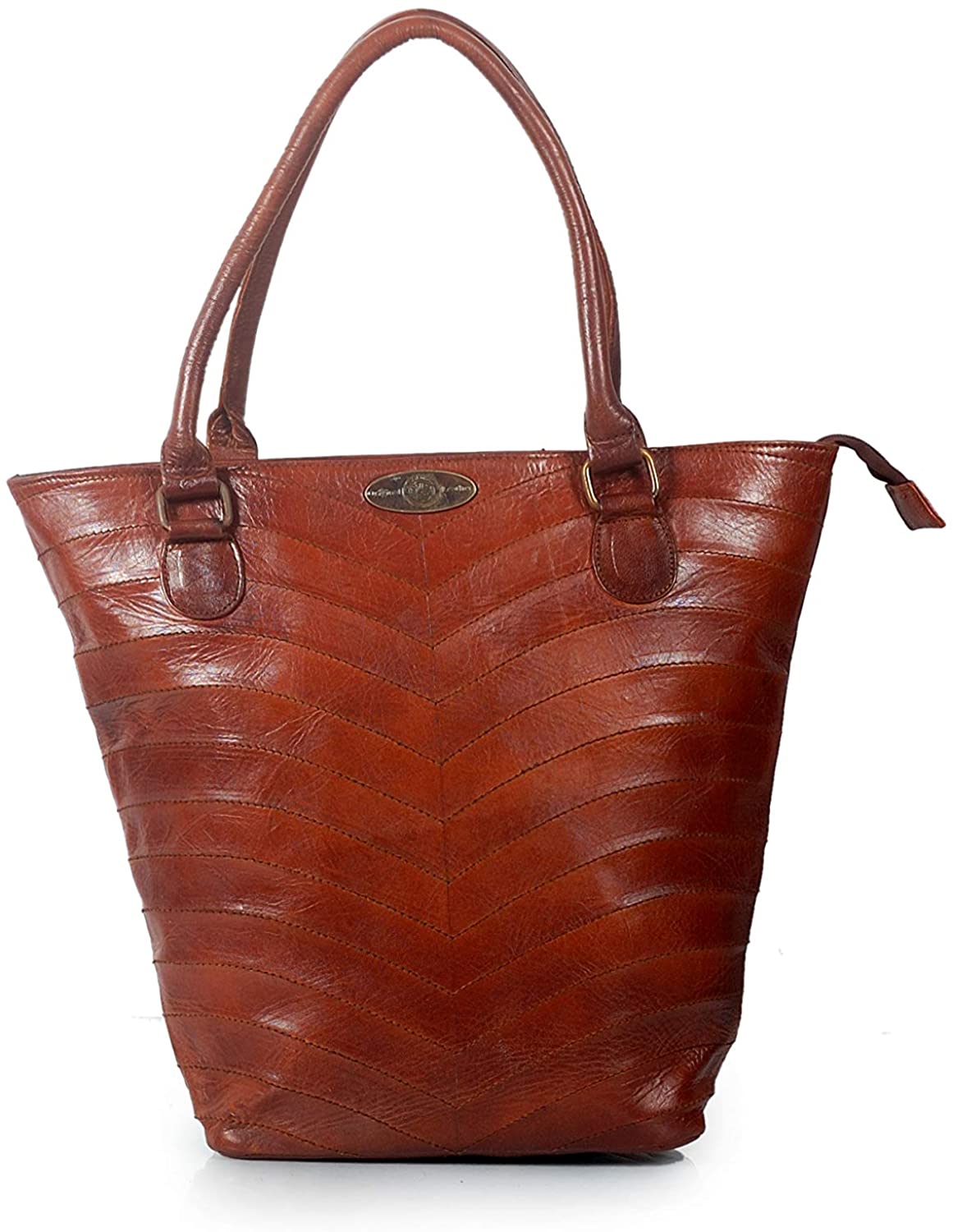 Price:$84.00    Generic Creative Art and Craft Leather Women Everyday College Tote Shoulder Travel Hand Bag Brown, Medium  Clothing