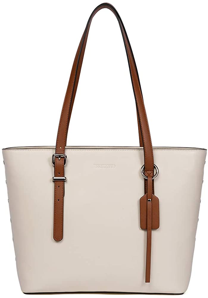 Price:$44.88    WESTBRONCO Women Leather Handbags Purses Designer Tote Shoulder Bag Top Handle Bag for Daily Work Travel  Clothing
