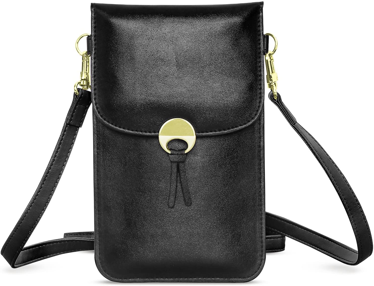 Price:$15.99    MoKo Compatible with Cell Phone Bag, Multi-Pocket Crossbody Pouch with Shoulder Strap Fits iPhone SE 2020/11 Pro/11/11 Pro Max/Xs Max/XR/Xs/X, Galaxy Note 10/Note 10 Plus/S10e/S10/S10 Plus - Black  Clothing