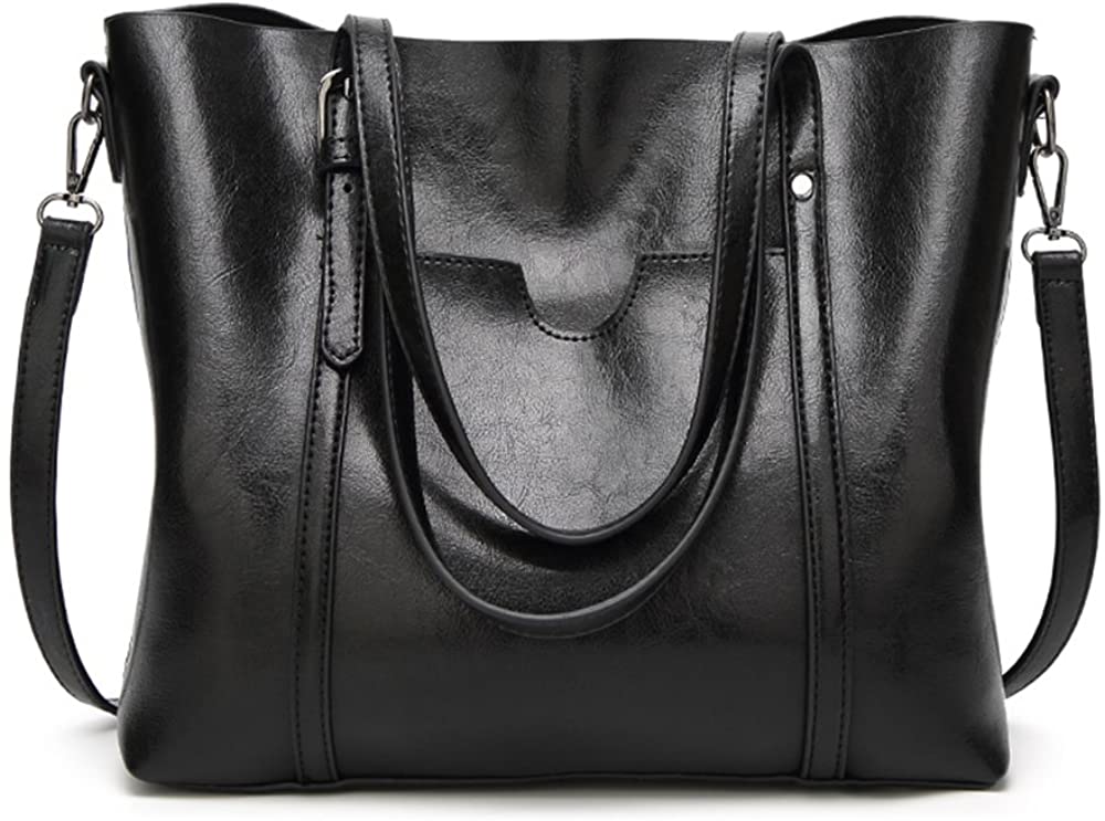 Price:$23.99 Retro Handbags for Women, KESENKE Women Handbag Satchel Shoulder Bag Retro Tote Bags Ladies Messenger Bags Purses (Black)  Handbags   