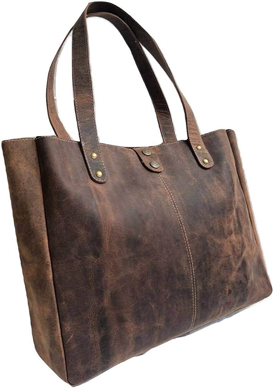Price:$52.99 Genuine Soft Buffalo Leather Tote Bag Elegant Shopper Shoulder Bag SALE  Handbags   