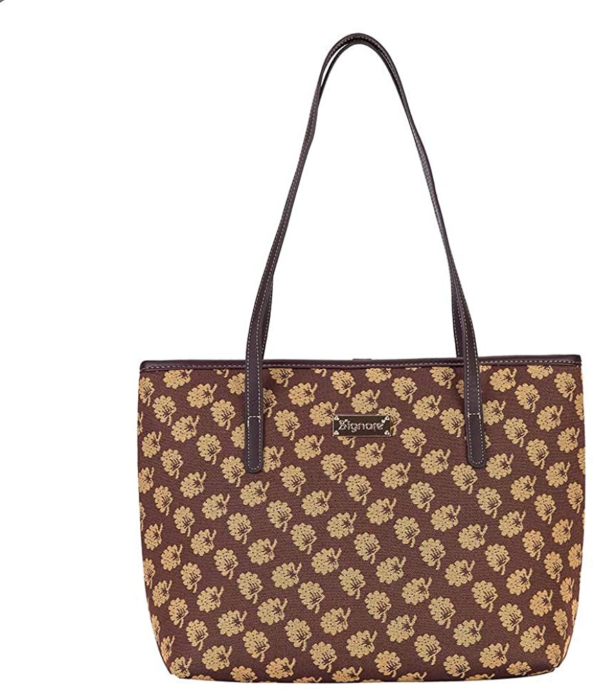 Price:$36.00 Signare Tapestry Shoulder Bag Tote Bag for Women with Jane Austen's Oak Design (COLL-JANE)  Handbags   