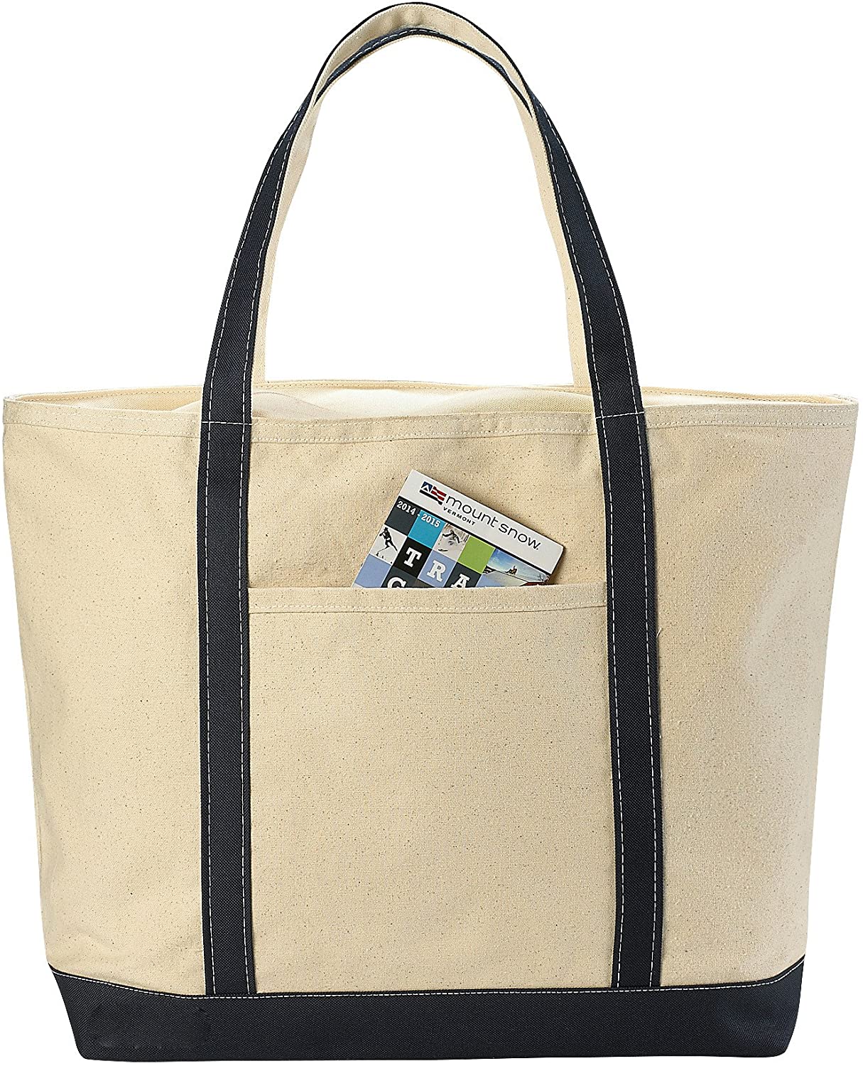 Price:$11.99    Handy Laundry Canvas Tote Beach Bag - Pockets and Shoulder Straps. (22 x 16 Inches)  Clothing