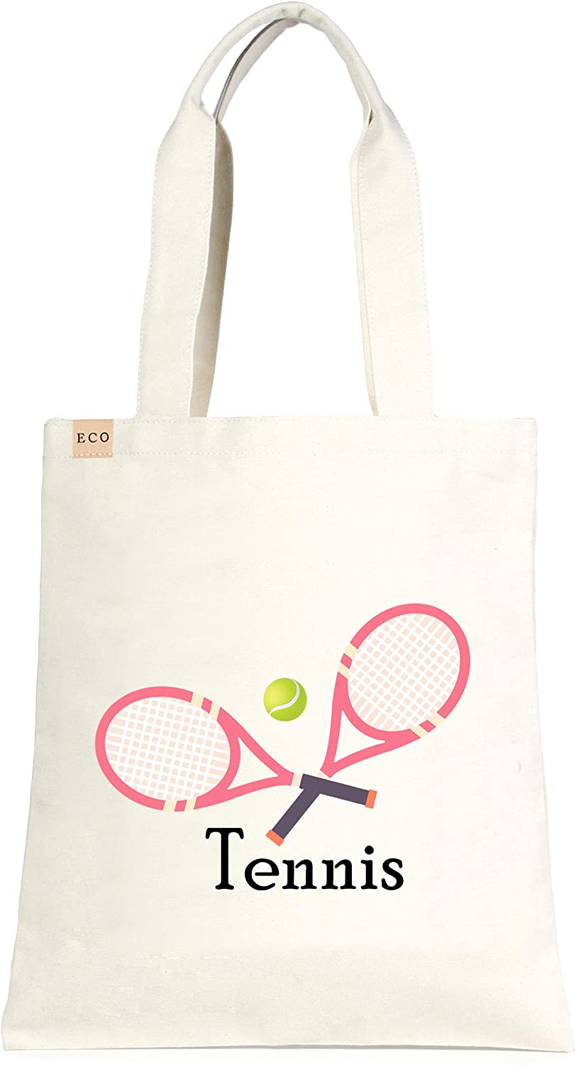 Price:$11.99    Me Plus Eco-Friendly Canvas Printed Fashion bags/Travel Shoulder Tote Bag/Shopping,School and Office use (TENNIS-PINK)  Clothing
