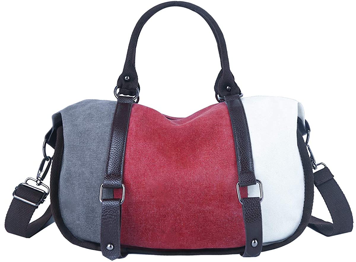 Price:$24.99    Women Canvas Shoulder Bag Hobo Handbags Daily Purse Messenger Bag Travel Tote  Clothing