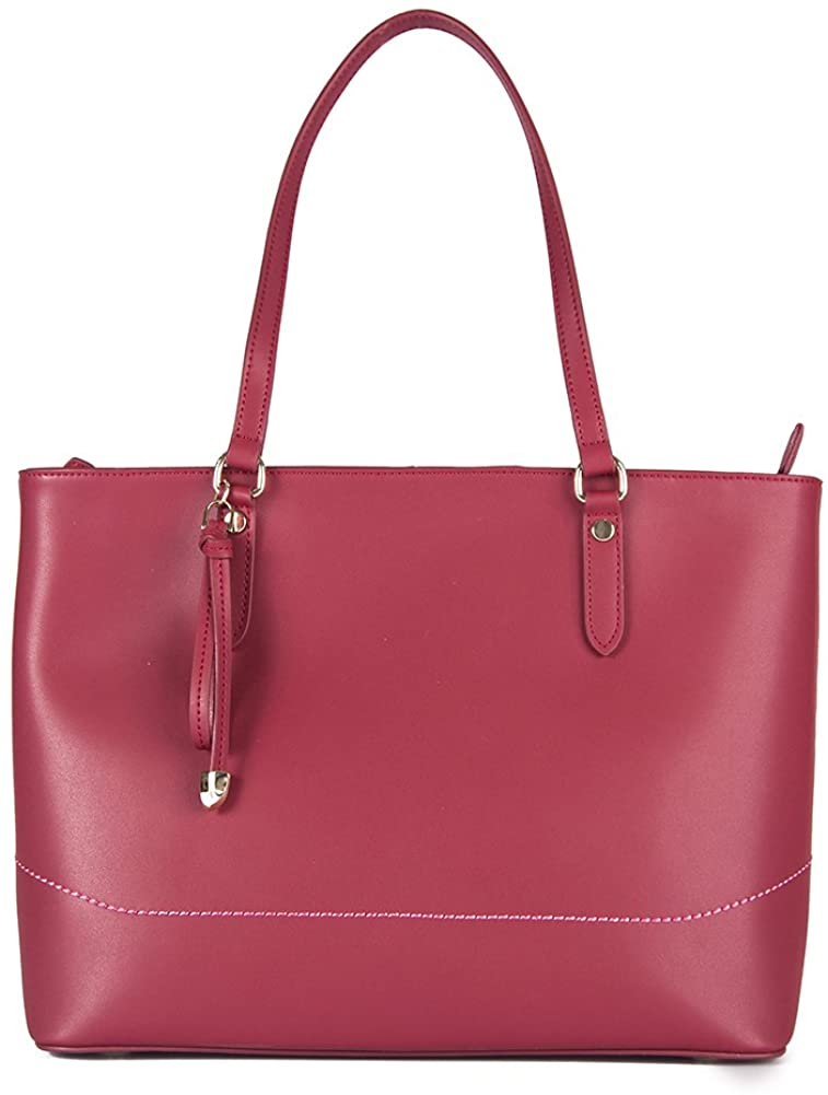 Price:$0.00    Women's Soft Genuine Leather Tote Shoulder Bag Designer, Big Capacity With Tassel Fashion Ladies Top Handle Work Bag (Red)  Clothing