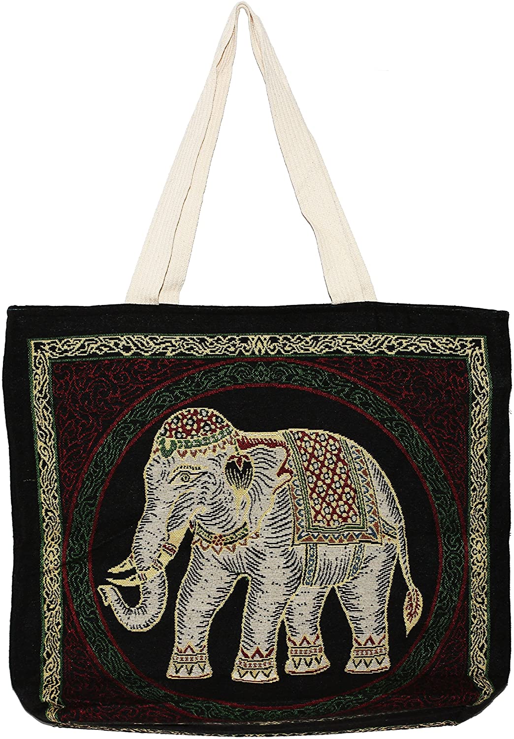Price:$23.99    Elephant Bohemian Hippie Bag Top Handle Shoulder Tote Handbag Big Size (E106)  Clothing