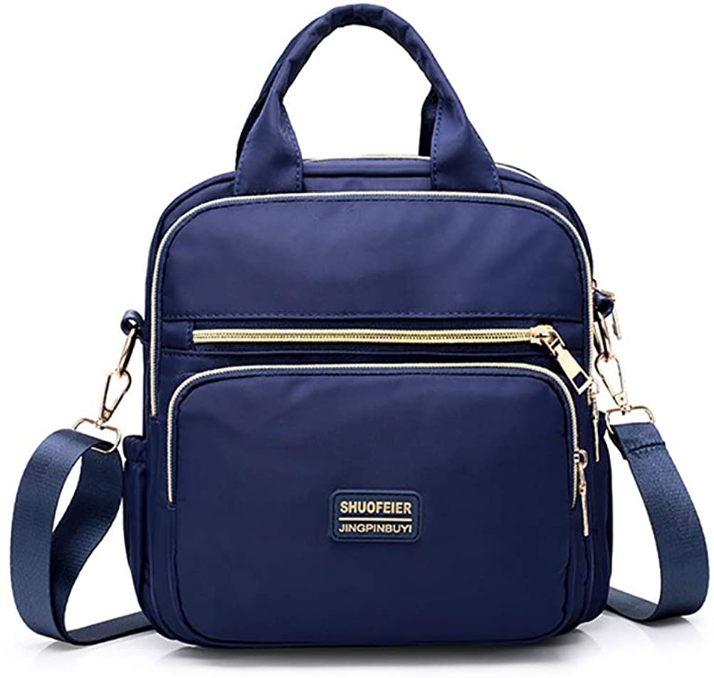 Price:$18.90    Mfeo 3 Uses Multi Pockets Casual Daypacks Tote CrossBody Shoulder Bag Backpack (Dark Blue)  Clothing